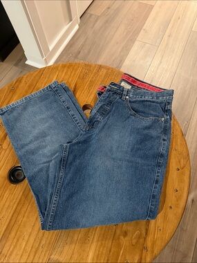 Emanuel Ungaro Men's Dark Blue Relaxed Jeans 34X30